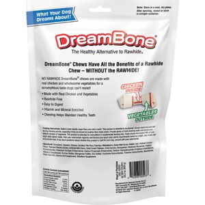 DreamBone Real Chicken Rawhide Free Dog Chew Bones, Mini, 50 count