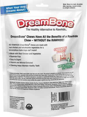 Show full view: DreamBone Real Chicken Rawhide Free Dog Chew Bones, Mini, 50 count slide 3 of 13