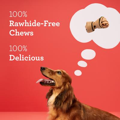 Show full view: DreamBone Dental Real Chicken & Parsley for Fresh Breath Rawhide Free Dog Chew Bones, Mini, 16 count slide 5 of 13