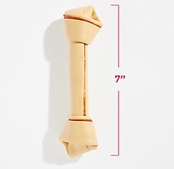 DreamBone Real Chicken Rawhide Free Dog Chew Bones, Large, 2 count slide 2 of 9