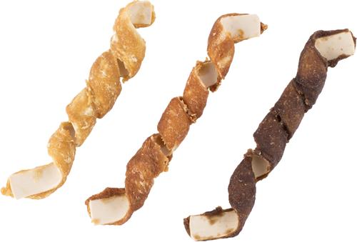 DreamBone Spirals Variety Pack Real Chicken, Beef, Bacon, Cheese, Sweet Potato & Wholesome Vegetables Rawhide-Free Dog Chews, 2.8-oz bag, 7 count