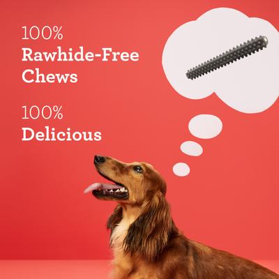 Show full view: DreamBone Triple Action Dental Sticks with Charcoal Spearmint Flavor Rawhide Free Dog Chews, Small, 18 count slide 6 of 13