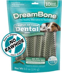 DreamBone Triple Action Dental Sticks Kelp for Small & Medium Sized Dogs, 6-oz bag, 10 count