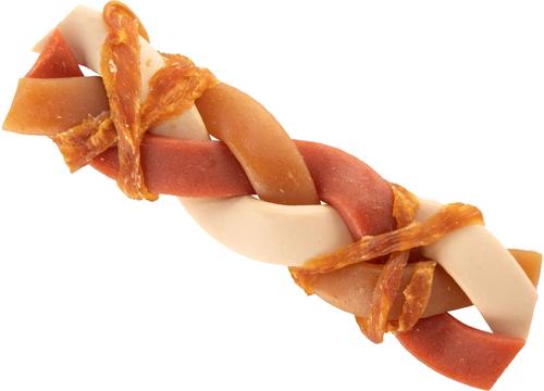 Show full view: DreamBone Triple Flavor Braidz Wrapped with Chicken Pork & Peanut Butter Rawhide Free Dog Chews, 5 count slide 4 of 12