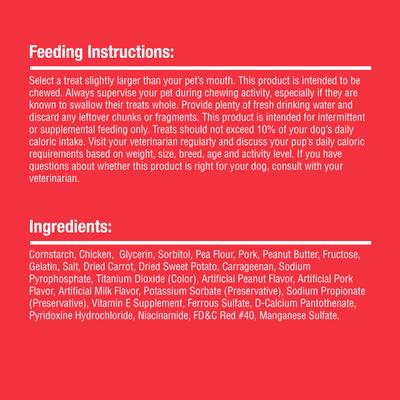 Show full view: DreamBone Triple Flavor Braidz Wrapped with Chicken Pork & Peanut Butter Rawhide Free Dog Chews, 5 count slide 9 of 12