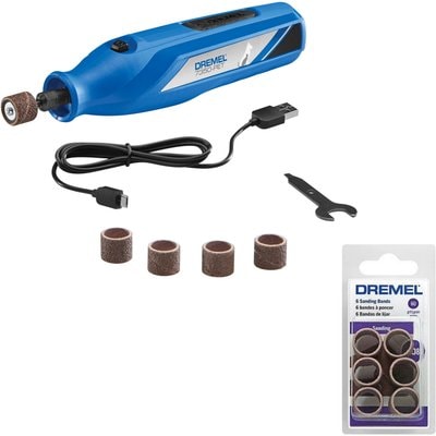 Dremel Dremel 7350-PT Cordless Dog & Cat Rotary Nail Grinder Kit + Grooming Bands for the 7350-PT &7300-PT Nail Grinder