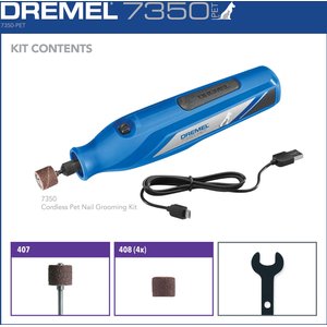 Dremel 7350-PT Cordless Dog & Cat Rotary Nail Grinder Kit