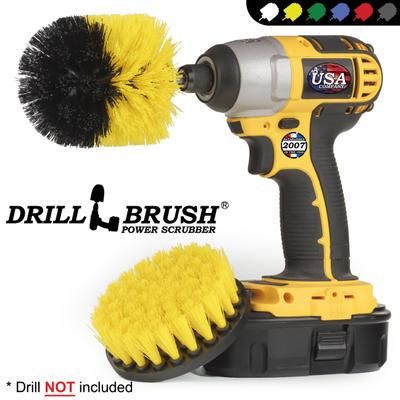Show full view: Drillbrush Power Scrubber 2-Piece Pet Hair Removal Kit, Medium Bristle Drill Brush slide 4 of 7