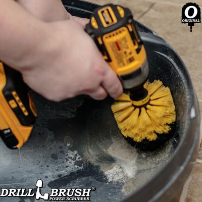 Show full view: Drillbrush Power Scrubber 2-Piece Pet Hair Removal Kit, Medium Bristle Drill Brush slide 6 of 7