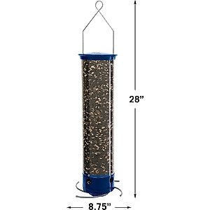 Droll Yankees Yankee Whipper Collapsing Curved Perch Bird Feeder, 21-in