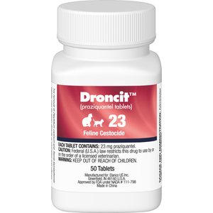 Droncit Tablet for Cats, 23-mg, 1 Tablet