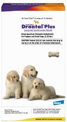 Drontal Plus Chewable Tablet for Small Dogs & Puppies, 2-25 lbs, 5 Tablets slide 1 of 4