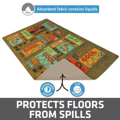 Show full view: Drymate Absorbent Cat Bowl Food Mat, 12-in x 20-in slide 2 of 9