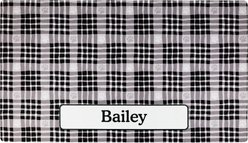 Drymate Black Paw Plaid Personalized Dog & Cat Placemat, Large