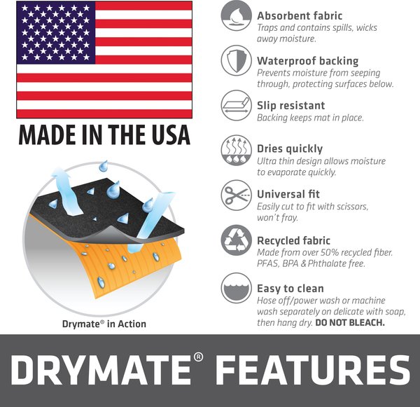Show full view: Drymate Dog & Cat Whelping Box Mat, Washable Puppy Training Pee Pad, Large: 48 x 50-in slide 7 of 9