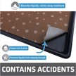 Show in main carousel: Drymate Dog Crate Mat Protective Liner Training Pee Pad, Brown Stripe, X-Large, 27-in x 42-in slide 2 of 8