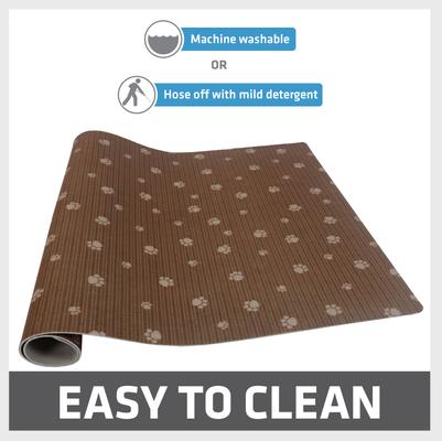 Show full view: Drymate Dog Crate Mat Protective Liner Training Pee Pad, Brown Stripe, X-Large, 27-in x 42-in slide 5 of 8