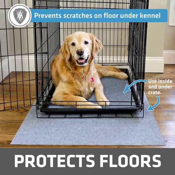 DRYMATE Dog Crate Mat Protective Liner Training Pee Pad, Grey, Jumbo ... - Padded Dog Crate Liners For Pet Training
