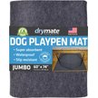 Show in main carousel: Drymate Dog Playpen Mat, Washable Puppy Training Pee Pad, Charcoal, 60-in x 74-in slide 1 of 10