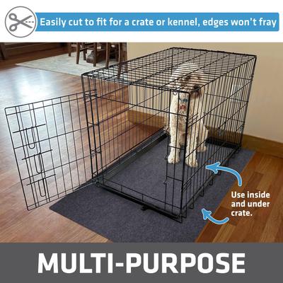 Show full view: Drymate Dog Playpen Mat, Washable Puppy Training Pee Pad, Charcoal, 60-in x 74-in slide 6 of 10