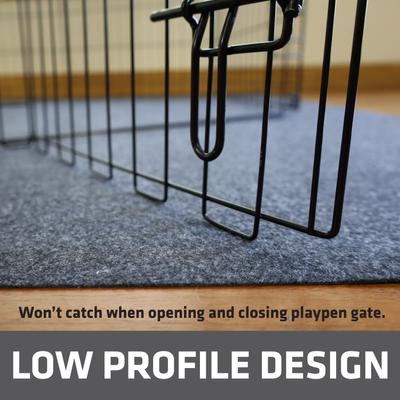 Show full view: Drymate Dog Playpen Mat, Washable Puppy Training Pee Pad, Charcoal, 60-in x 74-in slide 7 of 10