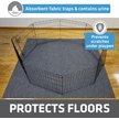Show in main carousel: Drymate Dog Playpen Mat, Washable Puppy Training Pee Pad, Charcoal, 60-in x 74-in slide 2 of 10