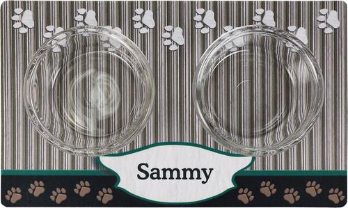 Show full view: Drymate Green Tan Paw Personalized Dog & Cat Placemat, Small slide 4 of 4