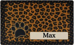 Drymate Leopard Personalized Dog & Cat Placemat, Tan