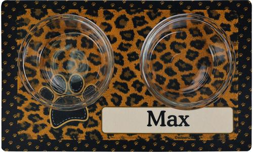 Show full view: Drymate Leopard Personalized Dog & Cat Placemat, Tan slide 4 of 4