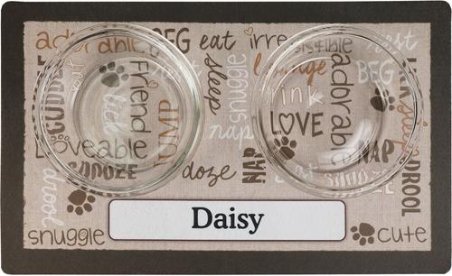 Show full view: Drymate Linen Personalized Dog & Cat Placemat, Tan, Small slide 5 of 8