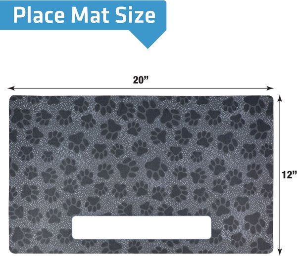 Drymate Paw Dots Personalized Dog & Cat Placemat