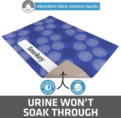 Drymate Personalized Cat Litter Mat, 20x28-in, Good Medicine Blue slide 2 of 9