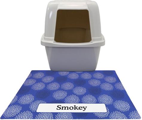 Show full view: Drymate Personalized Cat Litter Mat, 20x28-in, Good Medicine Blue slide 5 of 10