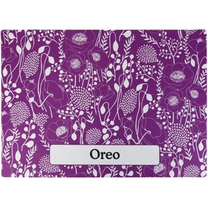 Drymate Personalized Cat Litter Mat, 20x28-in, Good Medicine Plum