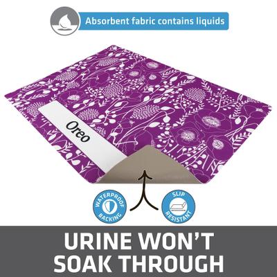 Show full view: Drymate Personalized Cat Litter Mat, 20x28-in, Good Medicine Plum slide 2 of 10