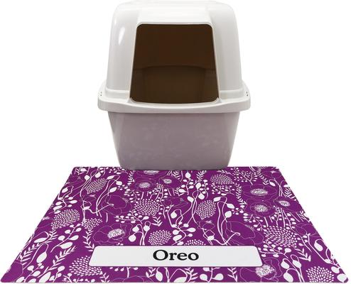 Show full view: Drymate Personalized Cat Litter Mat, 20x28-in, Good Medicine Plum slide 5 of 10