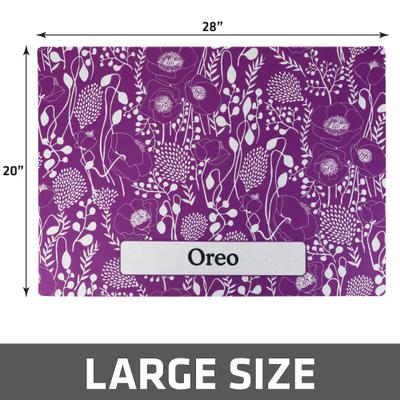 Show full view: Drymate Personalized Cat Litter Mat, 20x28-in, Good Medicine Plum slide 6 of 10