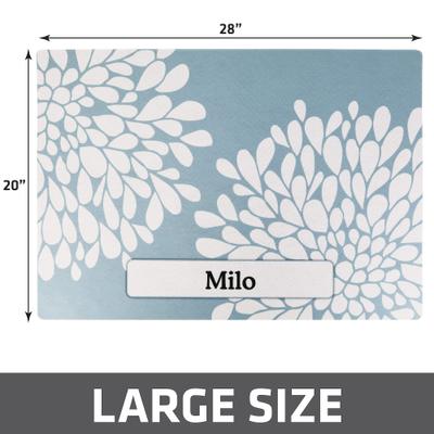 Show full view: Drymate Personalized Cat Litter Mat, 20x28-in, Rejuvenation Blue slide 6 of 10