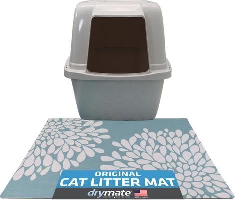 Show full view: Drymate Personalized Cat Litter Mat, 20x28-in, Rejuvenation Blue slide 7 of 10