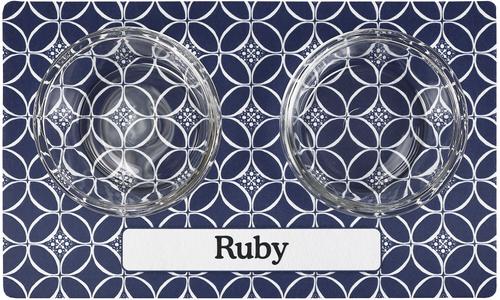 Show full view: Drymate Personalized Dog & Cat Placemat, Indigo slide 5 of 6