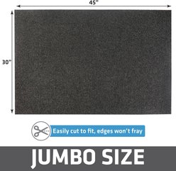 Drymate Jumbo Plush Cat Litter Trapping Mat, Charcoal, 30-in x 45-in slide 2 of 7