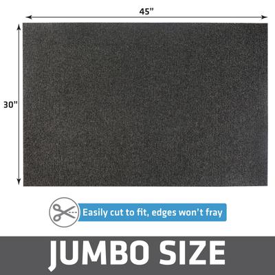 Show full view: Drymate Jumbo Plush Cat Litter Trapping Mat, Charcoal, 30-in x 45-in slide 6 of 10