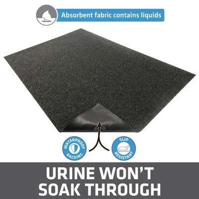 Show full view: Drymate Jumbo Plush Cat Litter Trapping Mat, Charcoal, 30-in x 45-in slide 4 of 10