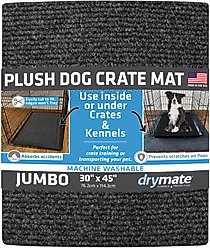 Drymate Premium Dog Crate Mat Training Pee Pad, Charcoal, Jumbo, 30-in x 45-in