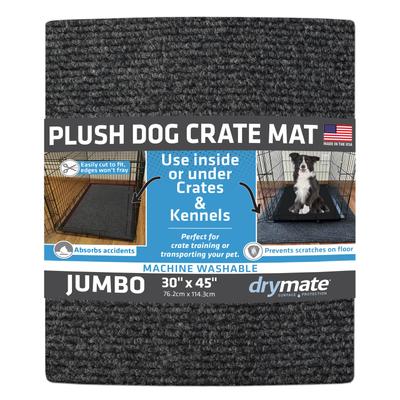 Show full view: Drymate Premium Dog Crate Mat Training Pee Pad, Charcoal, Jumbo, 30-in x 45-in slide 1 of 8
