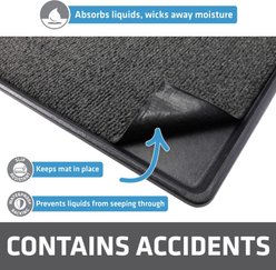 Drymate Premium Dog Crate Mat Training Pee Pad, Charcoal, Jumbo, 30-in x 45-in slide 2 of 8