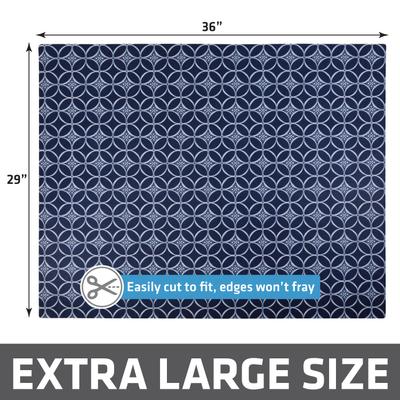 Show full view: Drymate Protective & Decorative Cat Litter Mat, Indigo Blue, X-Large, 29-in x 36-in slide 5 of 9