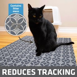 Drymate Protective & Decorative Cat Litter Mat, Indigo Grey, X-Large, 29-in x 36-in slide 2 of 6