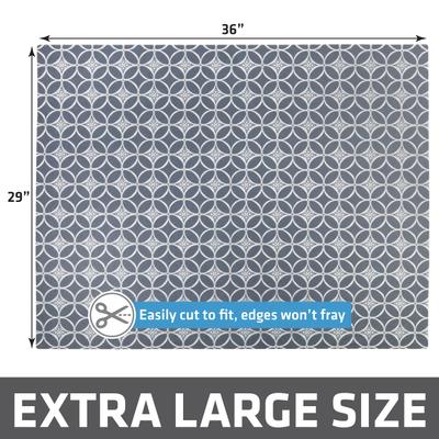 Show full view: Drymate Protective & Decorative Cat Litter Mat, Indigo Grey, X-Large, 29-in x 36-in slide 5 of 9