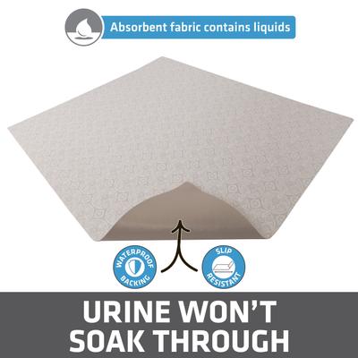 Show full view: Drymate Protective & Decorative Cat Litter Mat, Tan Global, X-Large, 29-in x 36-in slide 3 of 9